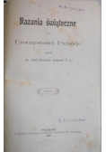 Kazania świąteczne na Uroczystości Pańskie, Tom II, 1906 r.