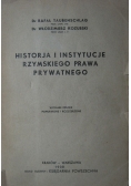 Historja i instytucje rzymskiego prawa prywatnego, 1938 r.
