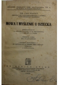 Mowa i myślenie u dziecka 1929 r.