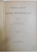 Wybór listów Adama Mickiewicza 1899 r.