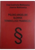 Polsko - Angielski słownik terminologii prawniczej