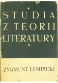 Studia z teorii literatury, Tom II
