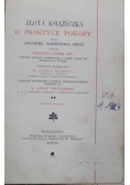 Złota książeczka o praktyce pokory 1898 r.