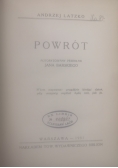 Powrót, 1931 r.