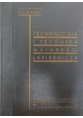 Technologia i technika malarsko lakiernicza 1937 r