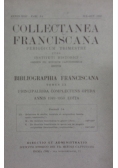 Collectanea Franciscana, tom IX