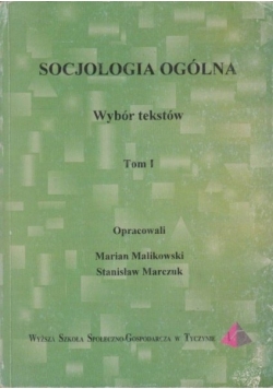 Socjologia Ogólna Tom I