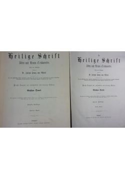 Heilige Schrift, zestaw 2 książek,  ok. 1870r.