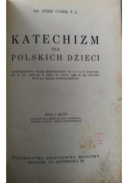 Katechizm dla Polskich Dzieci 1938 r.