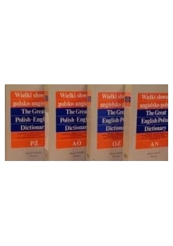 Wielki słownik polsko-angielski, 4 książki