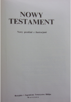 Nowy Testament, nowy przekład z ilustracjami