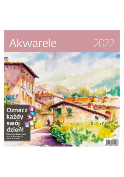 Kalendarz 2022 z naklejkami Akwarele HELMA