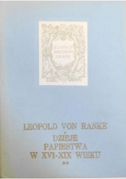 Dzieje papiestwa w XVI-XIX wieku, tom II