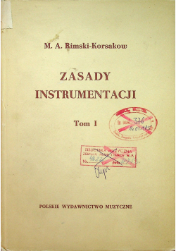 Zasady Instrumentacji Tom I