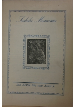 Sodalis Marianus, zeszyt 5, 1929 r.