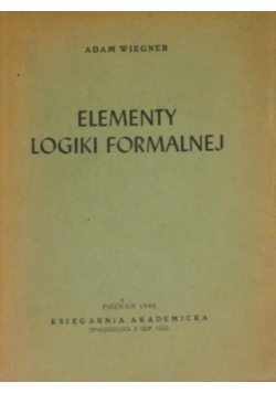 Elementy logiki formalnej,1948 r.