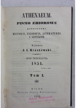 Athenaeum. Tom I