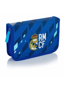 Piórnik pojedynczy z wyposażeniem 2 klapki Real Madrid Color 4