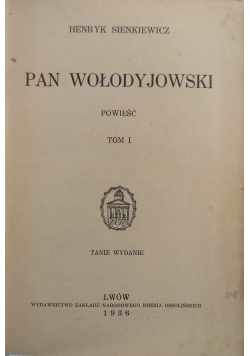 Pan Wołodyjowski, 1936r.