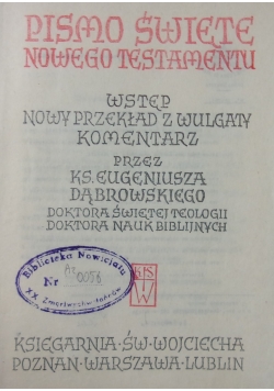 Pismo święte Nowego Testamentu