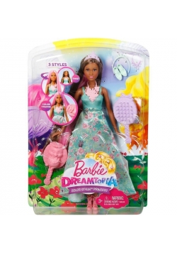 Barbie Dreamtopia. Kolorowe fryzury Brunetka
