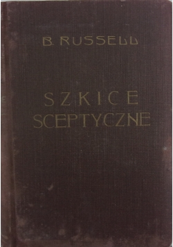 Szkice sceptyczne, 1937 r.