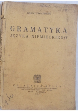 Gramatyka języka niemieckiego, 1927 r., 2 książki