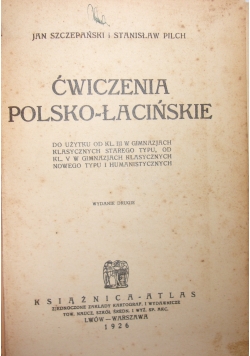 Ćwiczenia Polsko-Łacinskie, 1926 r.