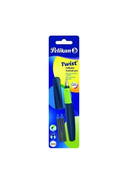 Pióro wieczne Pelikan Twist P457 M Apple Blue +2 naboje