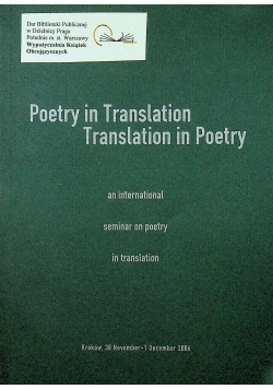 Poetry in translation in poetry