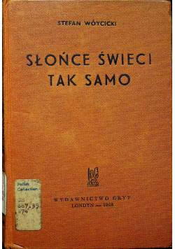 Słońce świeci tak samo