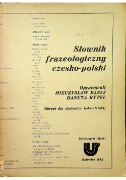 Słownik frazeologiczny czesko - polski