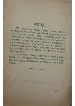 Opis ziem dawnej Polski, 1908 r.