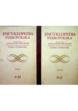 Encyklopedia staropolska Reprint  z 1939 r. 2 tomy