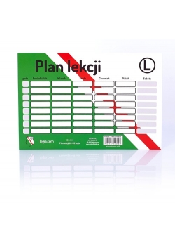 Plan lekcji LG-03 Legia 25 sztuk