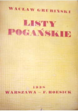 Listy pogańskie, 1938r.