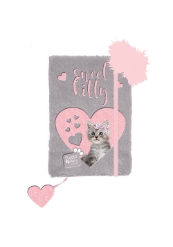Pamiętnik pluszowy z gumką i długopisem Studio Pets