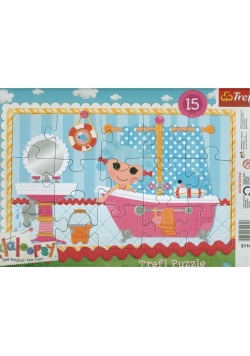 Puzzle ramkowe 15 Lalaloopsy Kąpiel Mariny TREFL