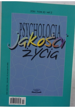 Psychologia jakości życia Tom 10 nr 2
