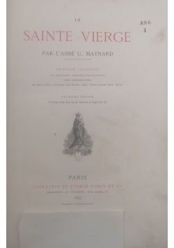 Sainte Vierge,1877r.