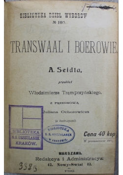 Transwaal i Boerowie 1899 r.