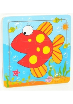 Puzzle drewniane małe Rybka