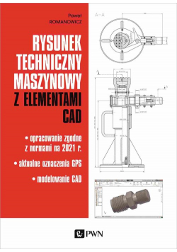 Rysunek techniczny maszynowy z elementami CAD