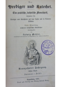 Prediger und Katechet, 1869r.