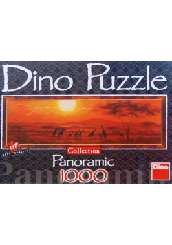 Puzzle 1000 Panoramic Żyrafy DINO