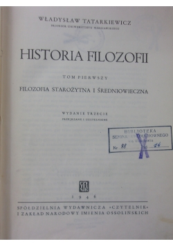 Historia Filozofii, 1946 r.