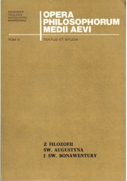 Z filozofii św Augustyna i św Bonawentury