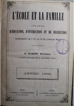 L ecole et la famille Nr 7 - 19 1889 r.