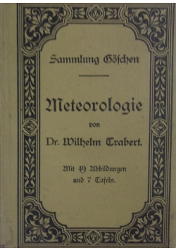 Meteorologie von Dr. Wilhelm Trabert.  1901 r.