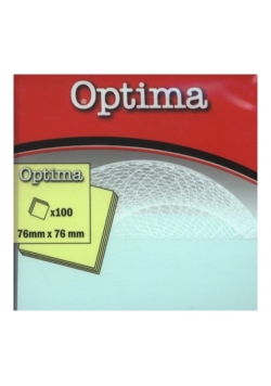 Samoprzylepny notes Optima 75x75mm pastelowy 100 kartek 12 sztuk